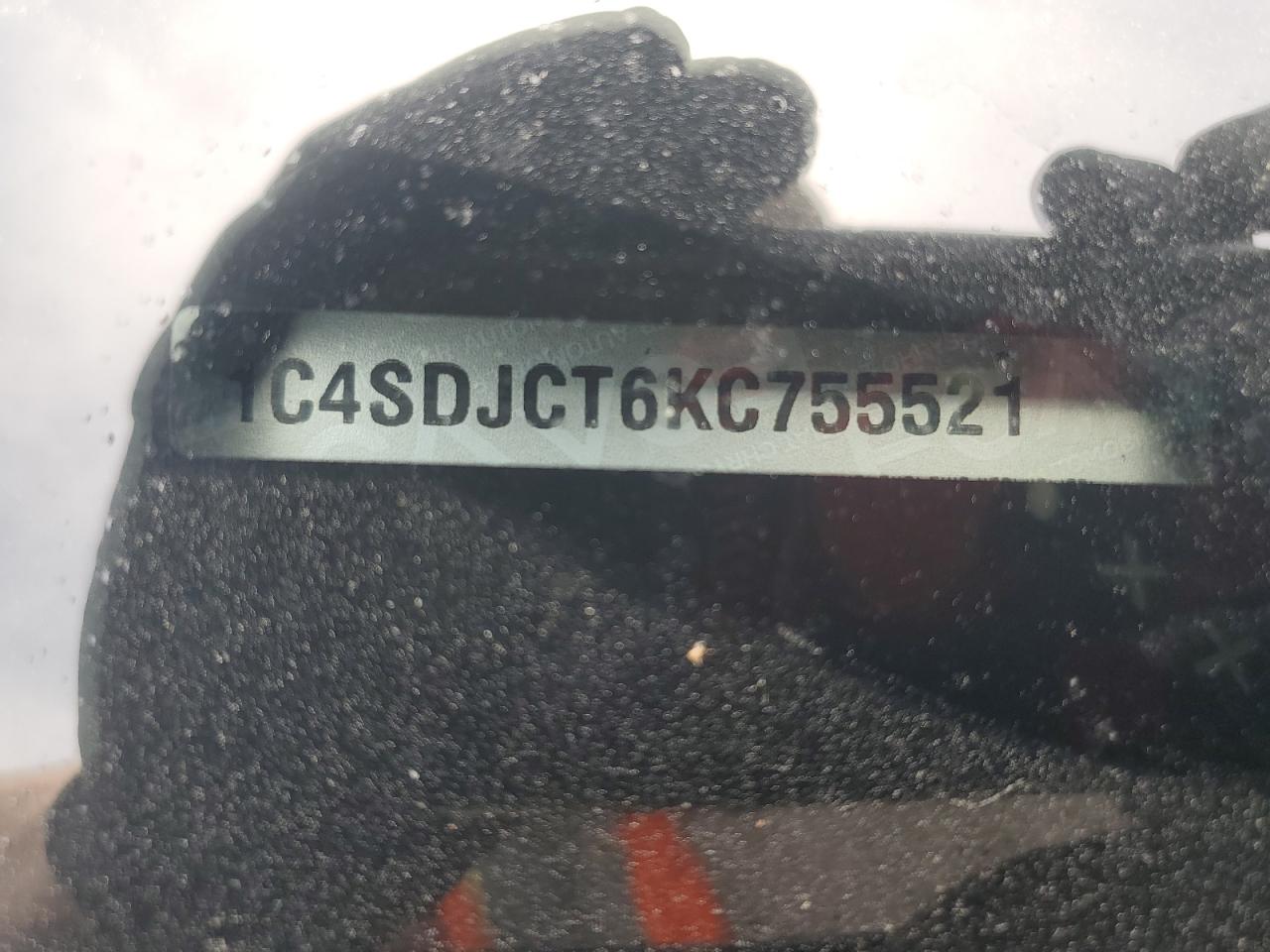 2019 Dodge Durango R/T VIN: 1C4SDJCT6KC755521 Lot: 57174395