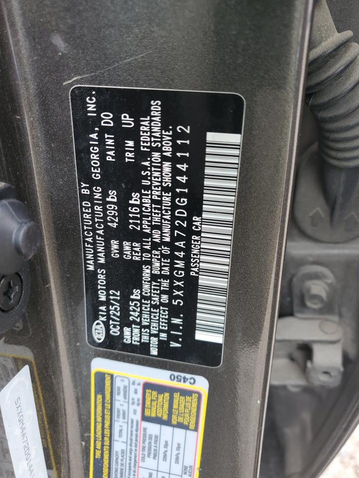 2013 Kia Optima Lx VIN: 5XXGM4A72DG144112 Lot: 55880965