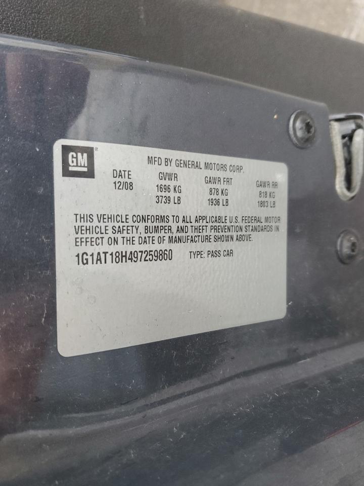 2009 Chevrolet Cobalt Lt VIN: 1G1AT18H497259860 Lot: 90650855