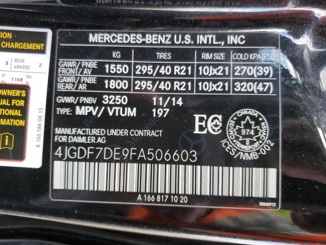 2015 MERCEDES-BENZ GL 550 4MATIC  