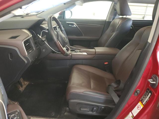  LEXUS RX450 2016 Червоний