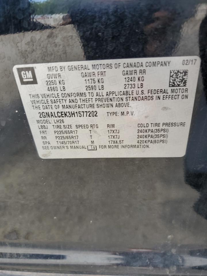 2GNALCEK3H1577202 CHEVROLET EQUINOX 2017