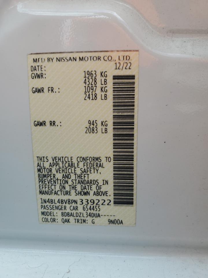 1N4BL4BV8PN339222 NISSAN ALTIMA 2023