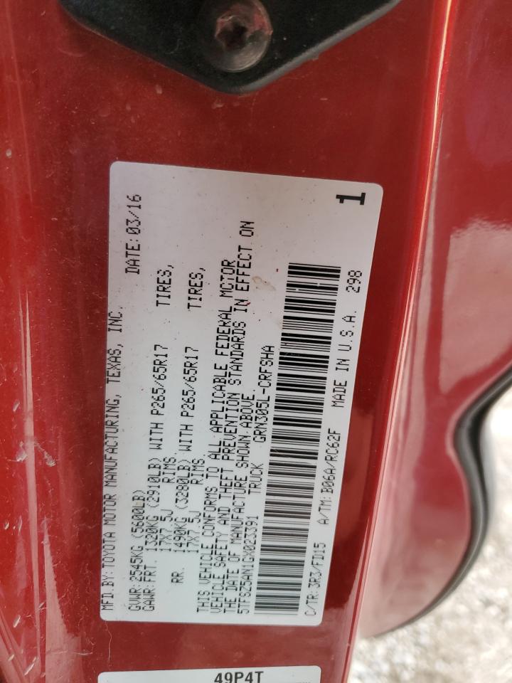 2016 Toyota Tacoma Access Cab VIN: 5TFSZ5AN1GX023391 Lot: 57045885