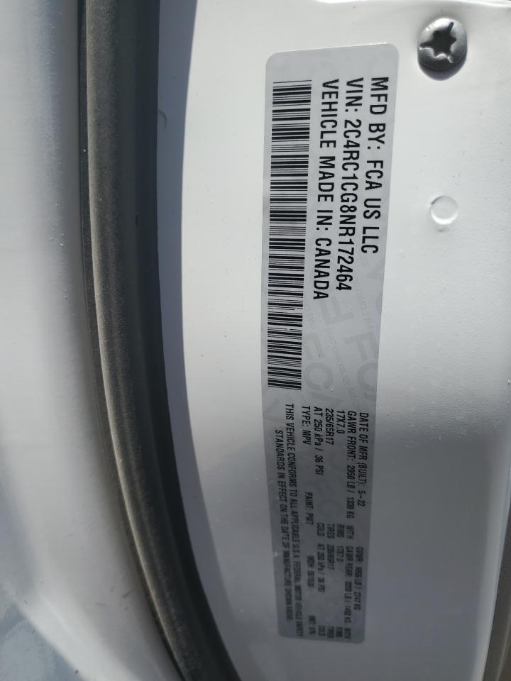 2022 Chrysler Voyager Lx VIN: 2C4RC1CG8NR172464 Lot: 58092135