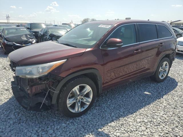  TOYOTA HIGHLANDER 2015 Czerwony