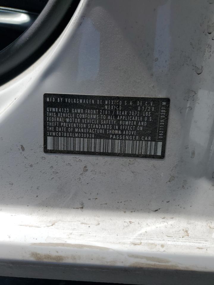 2020 Volkswagen Jetta S VIN: 3VWCB7BUXLM030928 Lot: 58980625