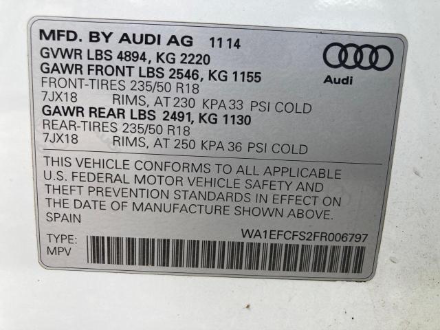 2015 AUDI Q3 PREMIUM PLUS  