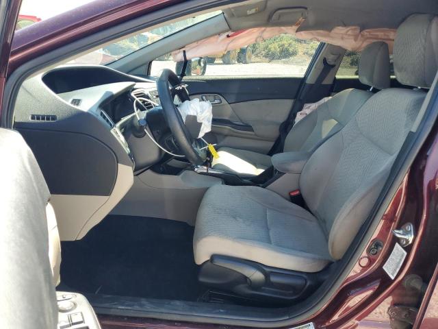 Sedans HONDA CIVIC 2015 Burgundy