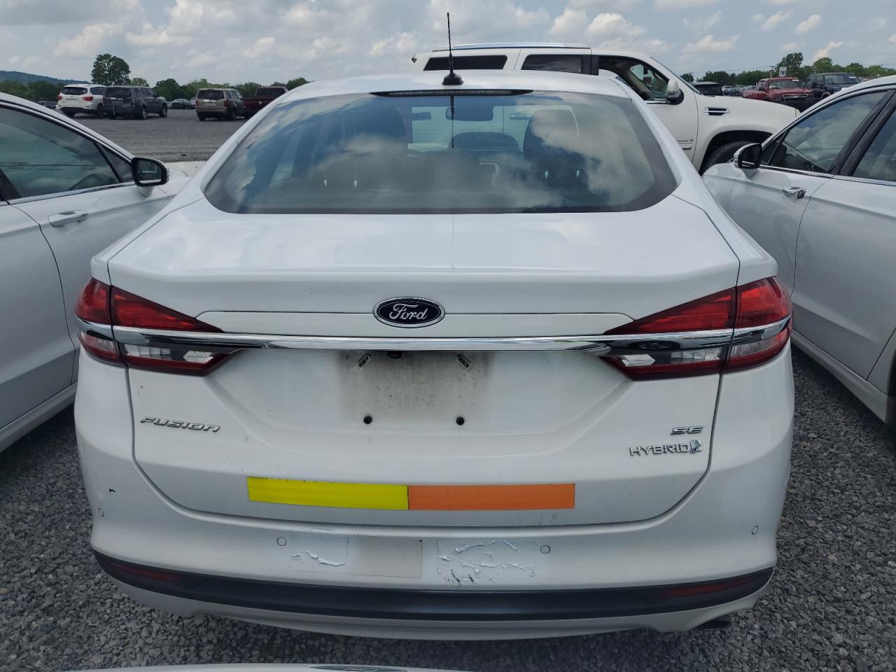 2018 Ford Fusion Se Hybrid VIN: 3FA6P0LU4JR171958 Lot: 54040375