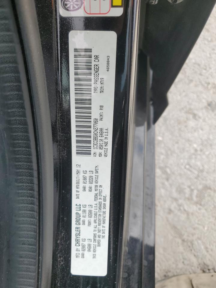 2012 Chrysler 200 Touring VIN: 1C3CCBBG0CN277060 Lot: 57147155