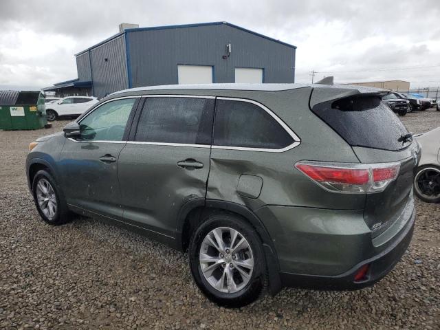  TOYOTA HIGHLANDER 2014 Zielony