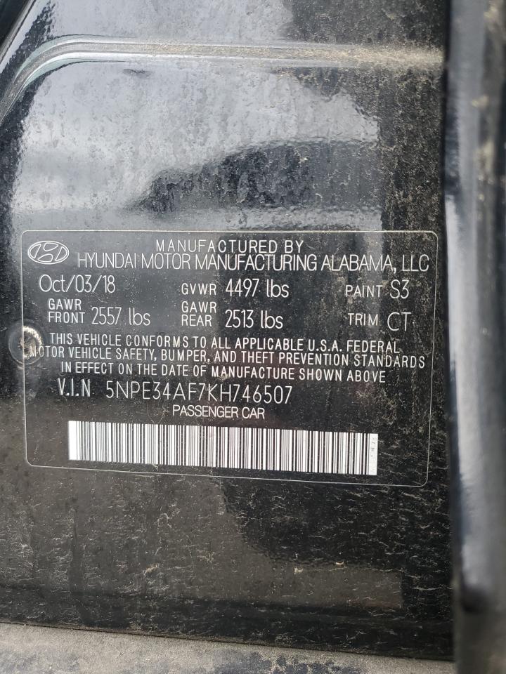 2019 Hyundai Sonata Limited VIN: 5NPE34AF7KH746507 Lot: 56558715