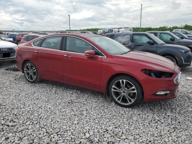 Седани FORD FUSION 2017 Червоний