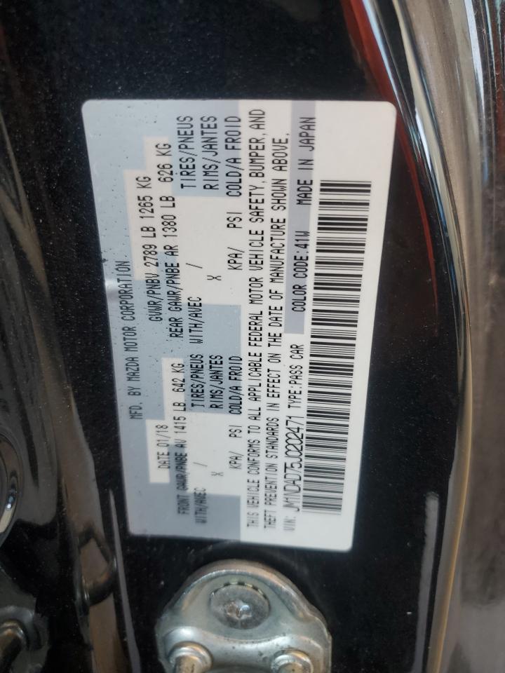2018 Mazda Mx-5 Miata Grand Touring VIN: JM1NDAD75J0202471 Lot: 56833065
