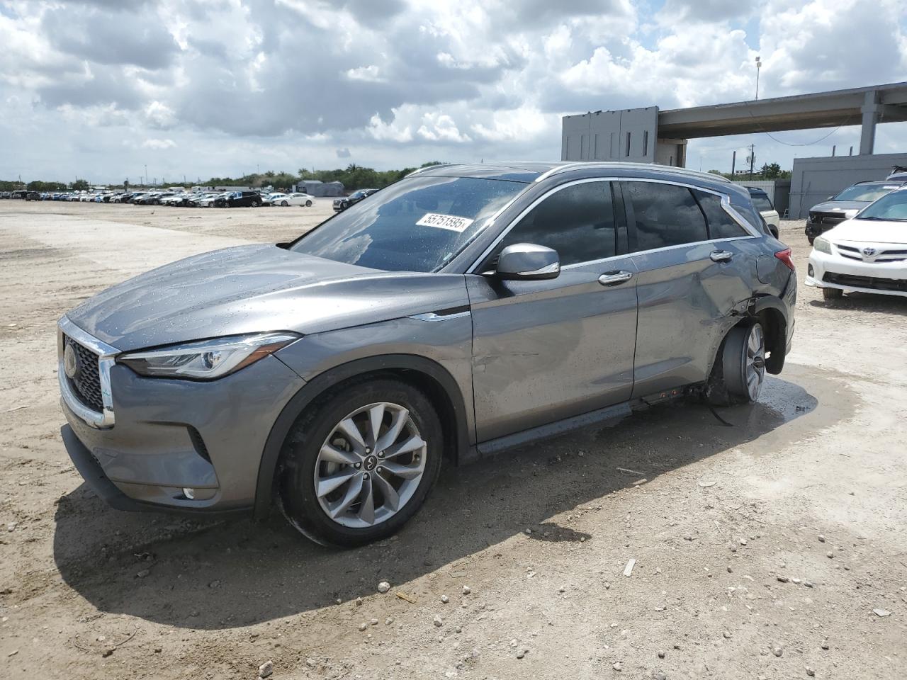 2020 Infiniti Qx50 Pure на продаже в West Palm Beach, FL - Side