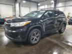 2016 Toyota Highlander Xle продається в Ham Lake, MN - Rollover