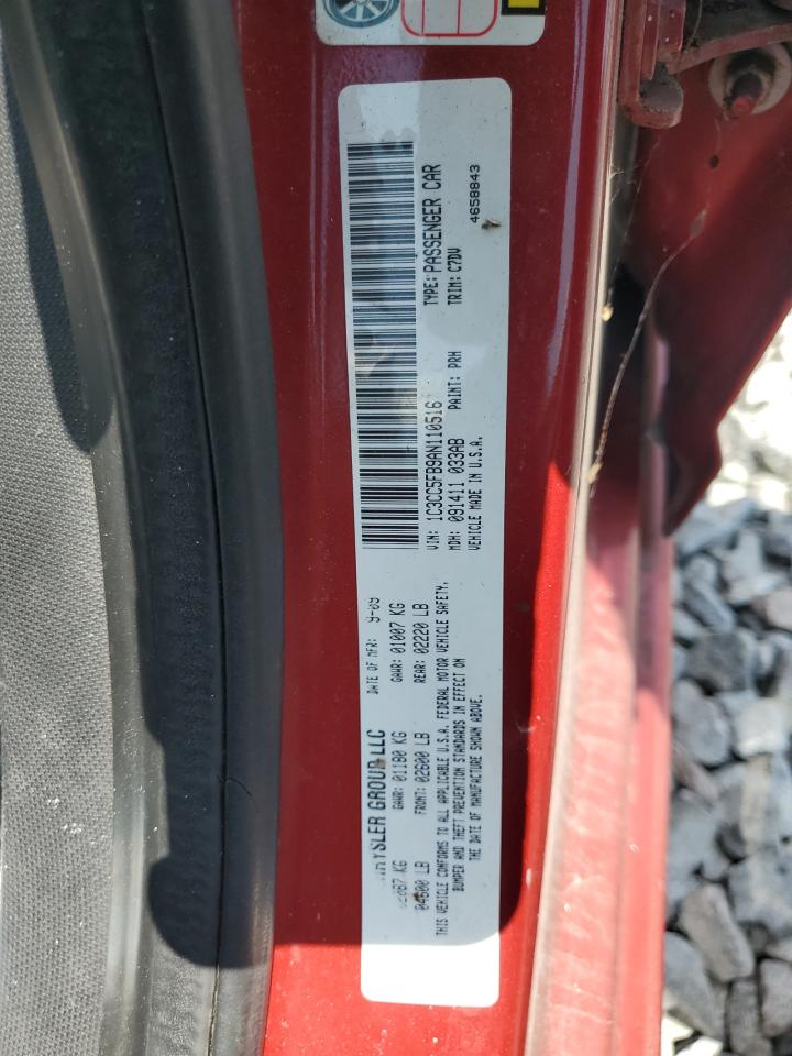 2010 Chrysler Sebring Limited VIN: 1C3CC5FB9AN110516 Lot: 57655385