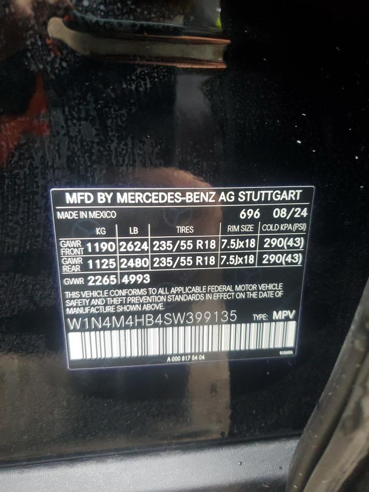 2025 Mercedes-Benz Glb 250 4Matic VIN: W1N4M4HB4SW399135 Lot: 56208965