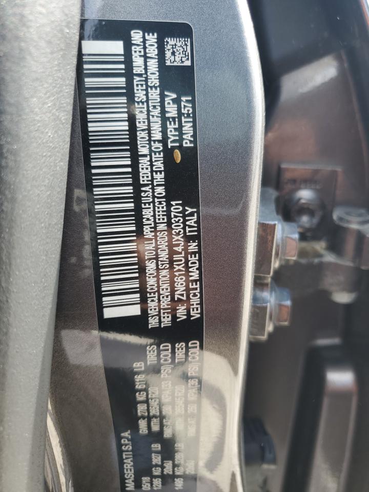 2018 Maserati Levante Luxury VIN: ZN661XUL4JX303701 Lot: 57325935