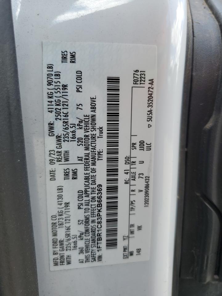 2023 Ford Transit T-250 VIN: 1FTBR1C83PKB66369 Lot: 56473095
