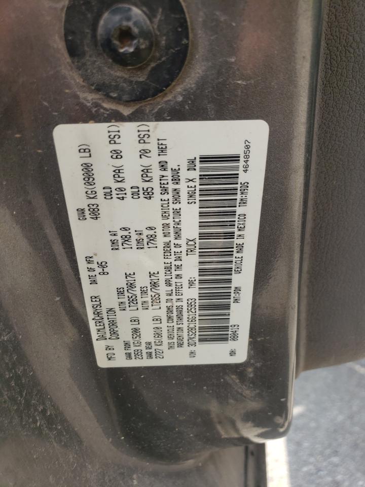 2006 Dodge Ram 2500 St VIN: 3D7KS28C16G125953 Lot: 57109825
