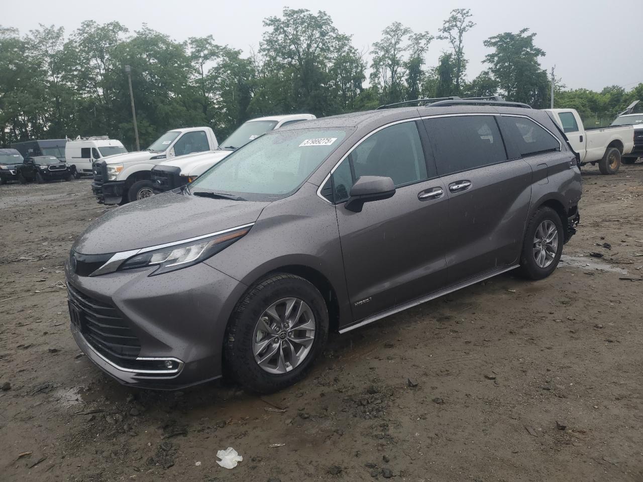 2021 Toyota Sienna Xle на продаже в Baltimore, MD - Rear End