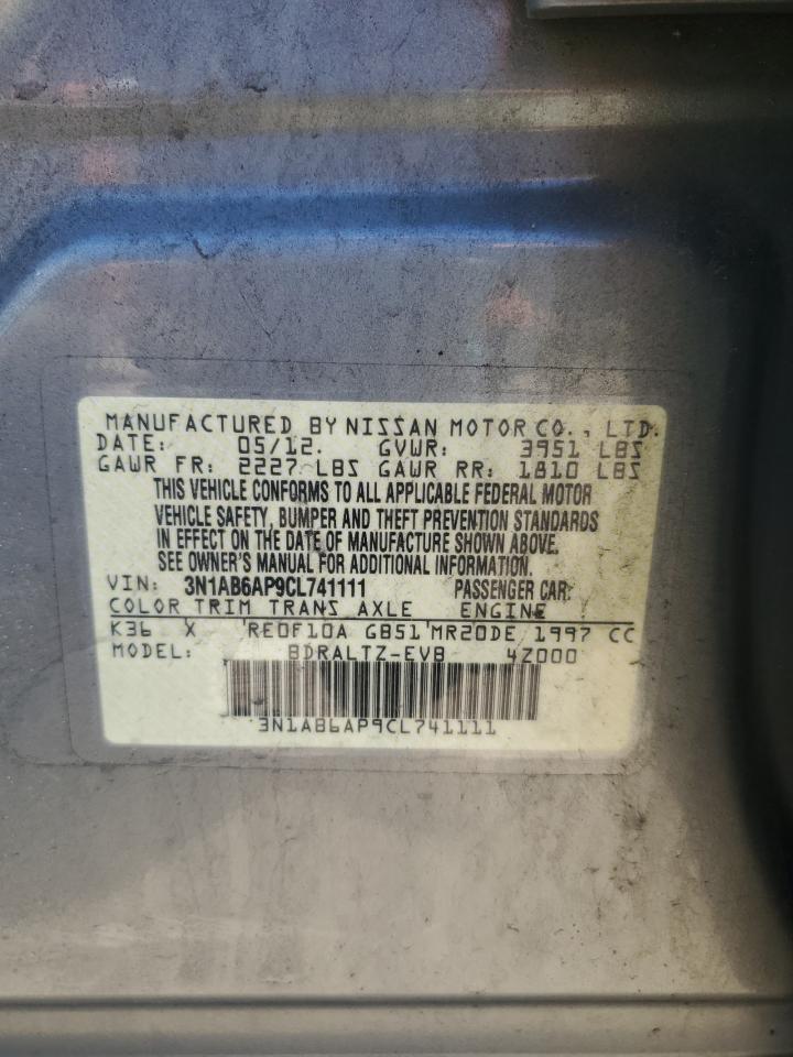 2012 Nissan Sentra 2.0 VIN: 3N1AB6AP9CL741111 Lot: 56197305