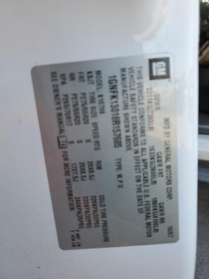 2008 Chevrolet Tahoe K1500 VIN: 1GNFK13018R157685 Lot: 57855075