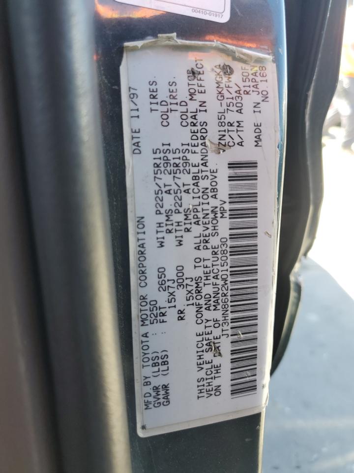 1998 Toyota 4Runner Sr5 VIN: JT3HN86R2W0150830 Lot: 56479535