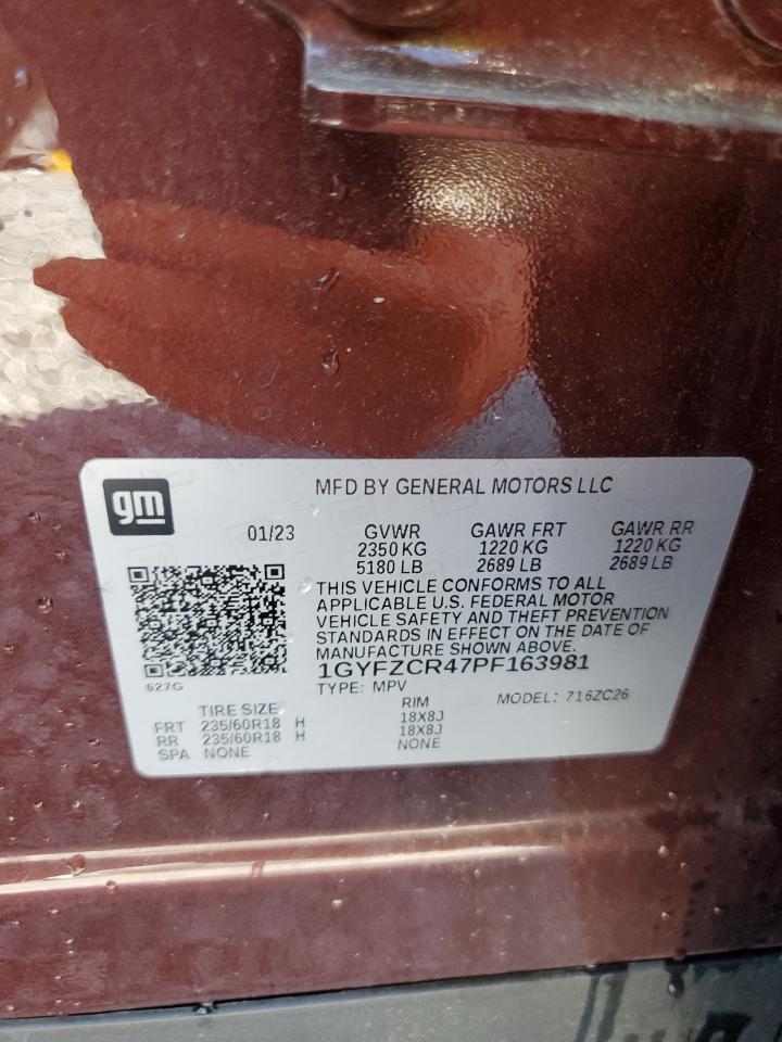 2023 Cadillac Xt4 Premium Luxury VIN: 1GYFZCR47PF163981 Lot: 56824855