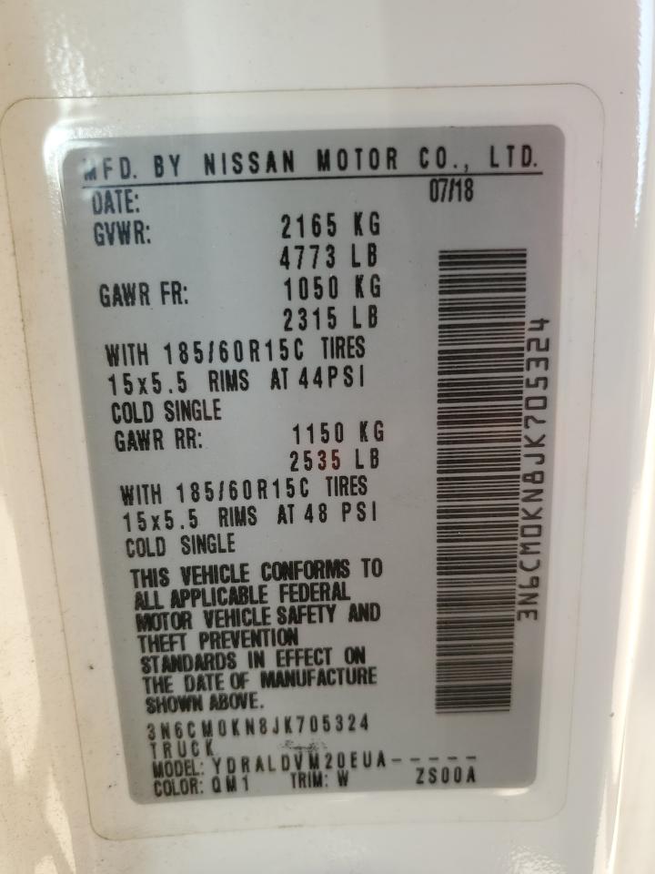 3N6CM0KN8JK705324 NISSAN NV 2018