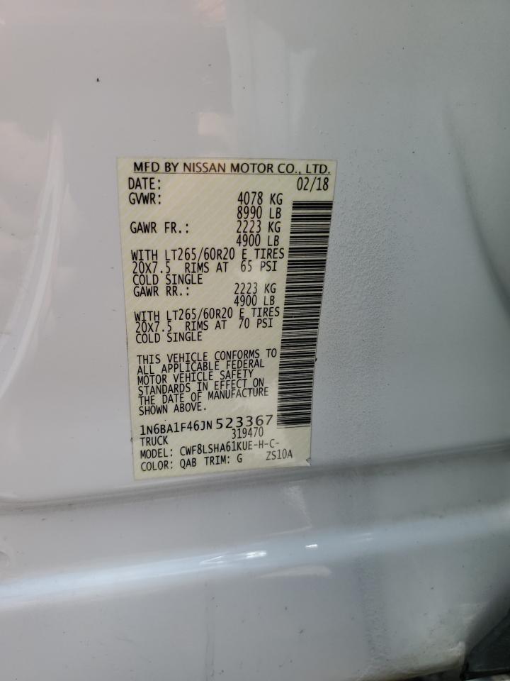 2018 Nissan Titan Xd Sl VIN: 1N6BA1F46JN523367 Lot: 56864175