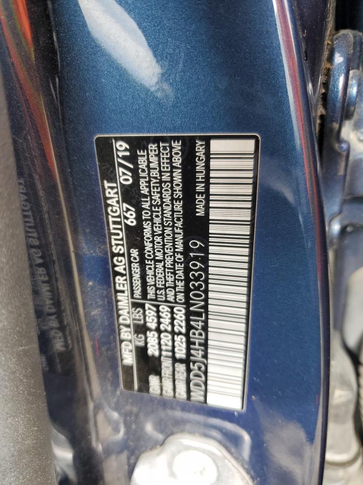 2020 Mercedes-Benz Cla 250 4Matic VIN: WDD5J4HB4LN033919 Lot: 57874365