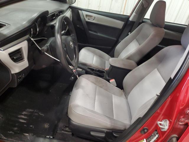  TOYOTA COROLLA 2016 Czerwony