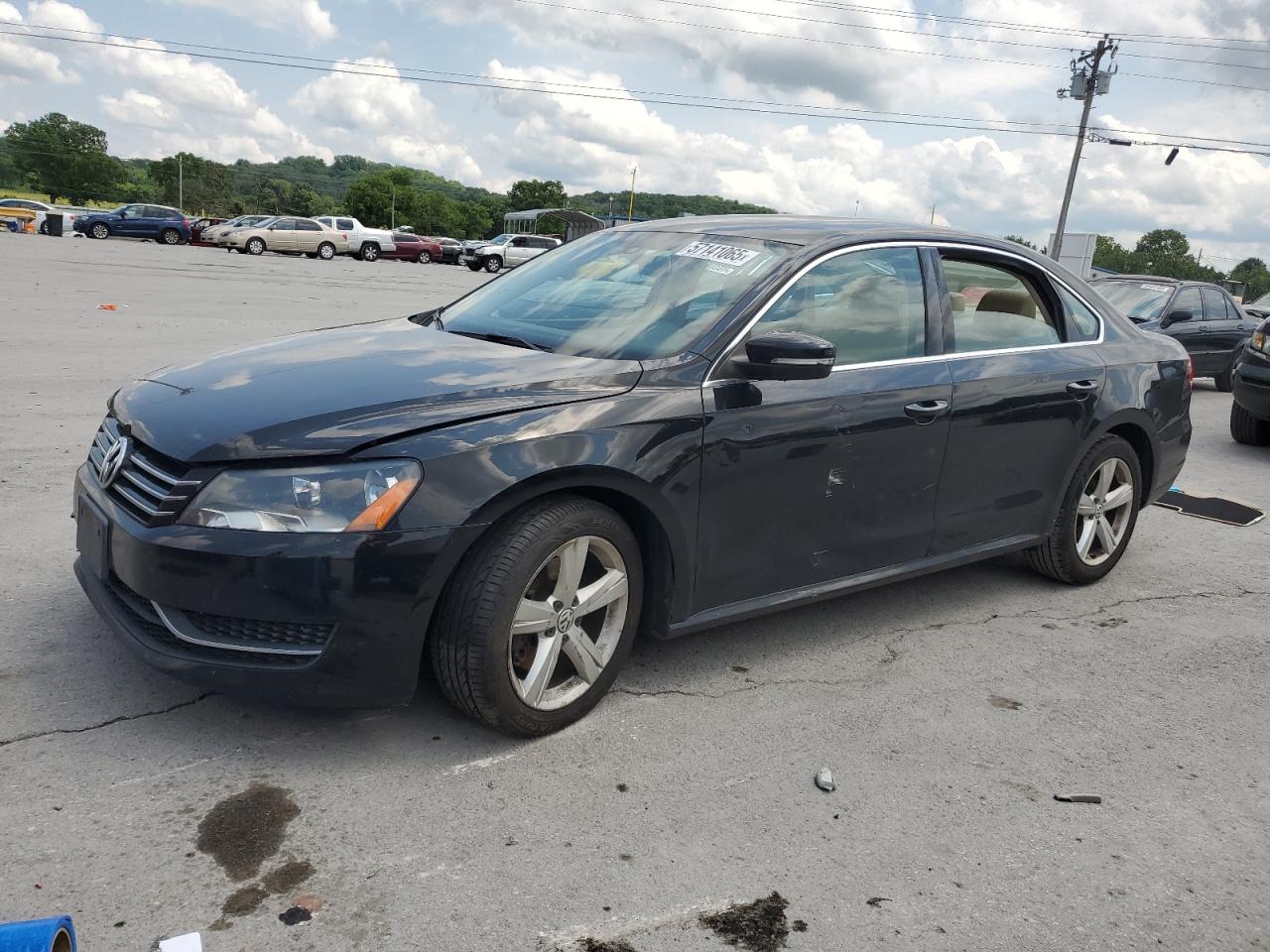 2013 Volkswagen Passat Se na sprzedaż w Lebanon, TN - Side