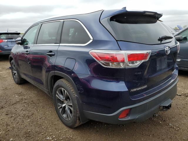  TOYOTA HIGHLANDER 2016 Granatowy