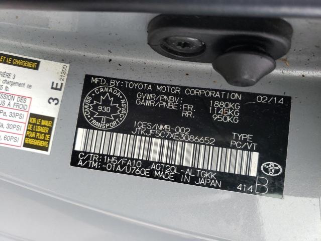 2014 TOYOTA SCION TC   