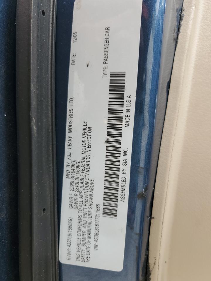 2008 Subaru Legacy 2.5I VIN: 4S3BL616887224142 Lot: 56201165