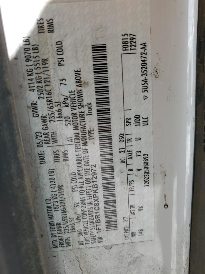 2023 Ford Transit T-250 VIN: 1FTBR1C8XPKB12972 Lot: 56730265