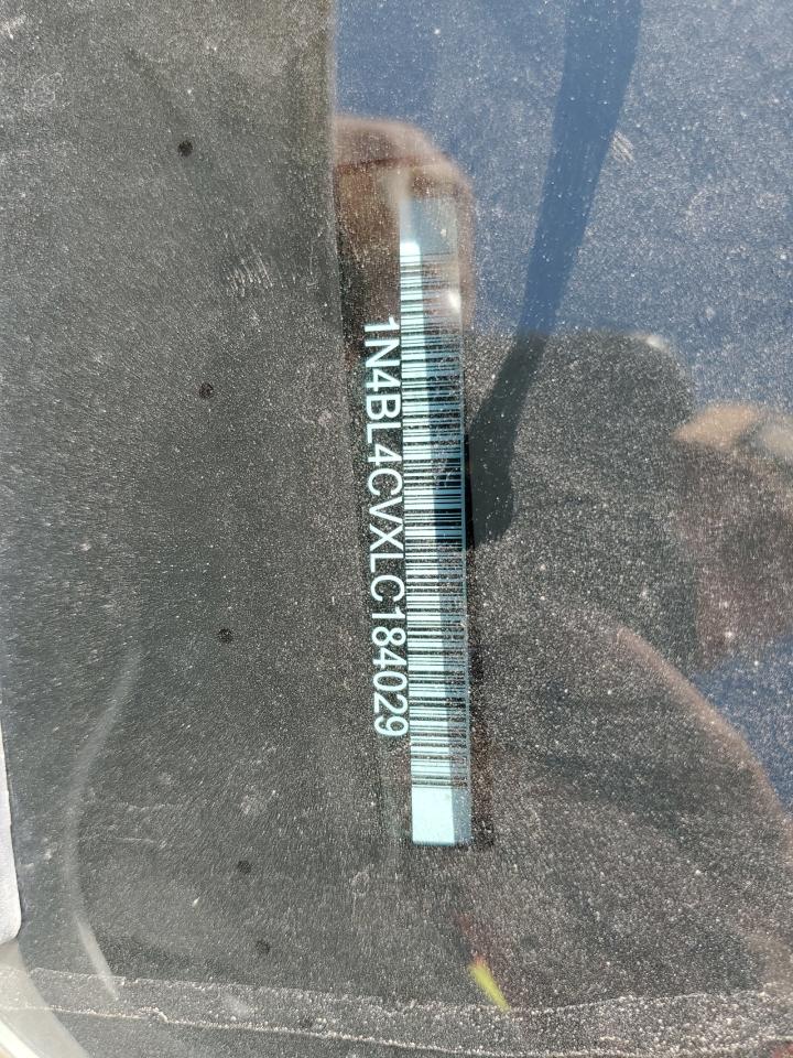 2020 Nissan Altima Sr VIN: 1N4BL4CVXLC184029 Lot: 55492305