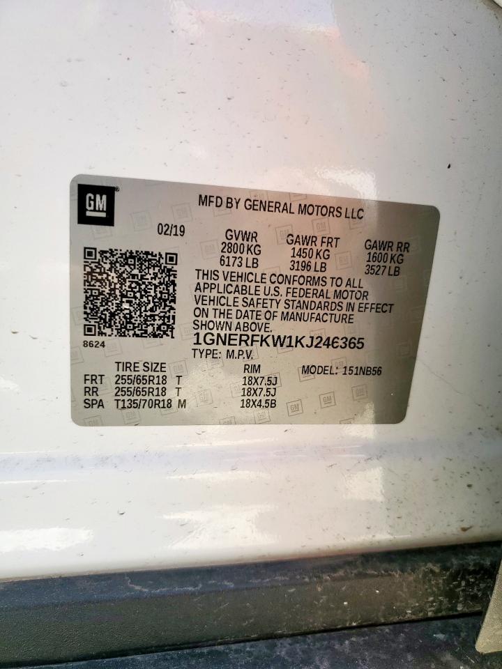 2019 Chevrolet Traverse Ls VIN: 1GNERFKW1KJ246365 Lot: 56896335