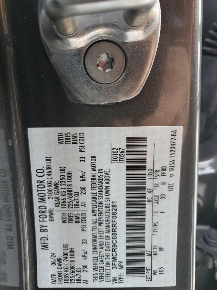 2024 Ford Bronco Sport Outer Banks VIN: 3FMCR9C68RRF08281 Lot: 56272655