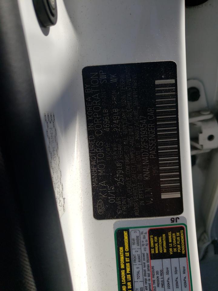 2015 Kia Cadenza Premium VIN: KNALN4D72F5193547 Lot: 55508455