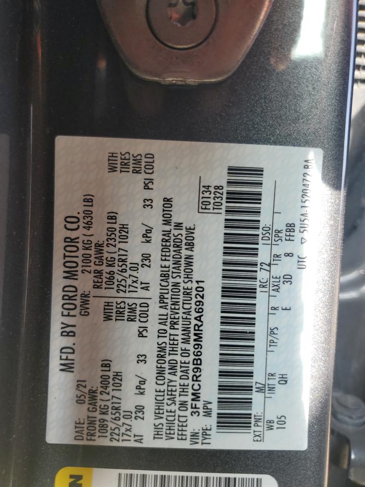 2021 Ford Bronco Sport Big Bend VIN: 3FMCR9B69MRA69201 Lot: 56582235