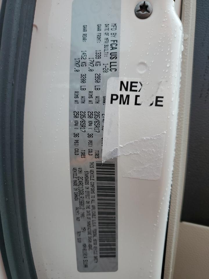 2020 Chrysler Voyager Lxi VIN: 2C4RC1DG8LR156812 Lot: 57492095
