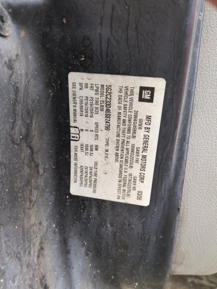 2006 Saturn Vue VIN: 5GZCZ33D46S874799 Lot: 56225475