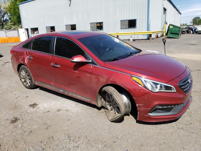  HYUNDAI SONATA 2016 Бургунди
