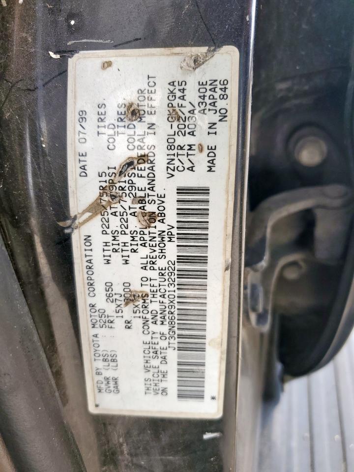 1999 Toyota 4Runner Sr5 VIN: JT3GN86R9X0132922 Lot: 57513805