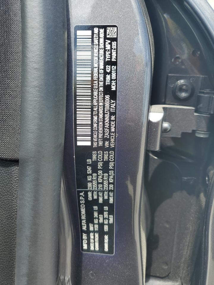 2018 Alfa Romeo Stelvio Ti Sport VIN: ZASFAKNN8J7B86006 Lot: 55559705
